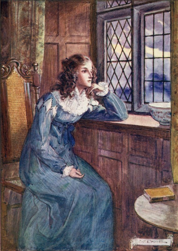 Shirley ved vinduet av after Charles Edmund Brock