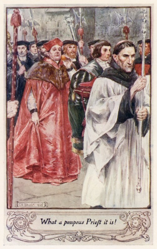 For en pompøs prest det er! av after Charles Edmund Brock