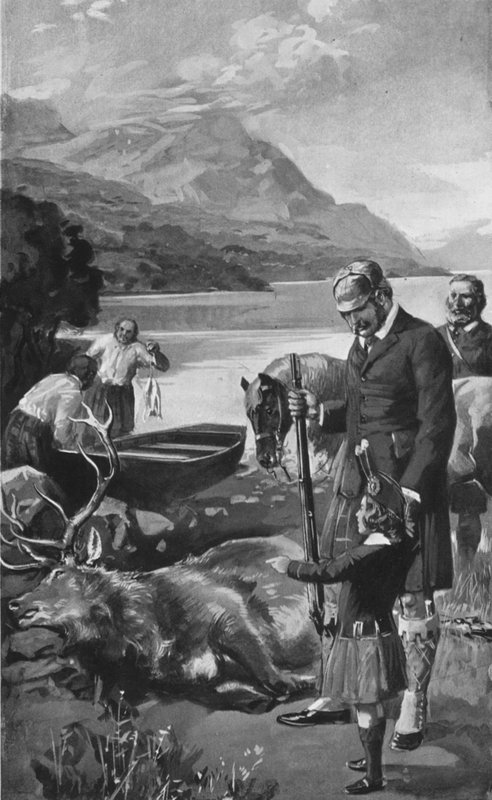 Prinsen av Wales som ung høylander av after Charles Mills Sheldon