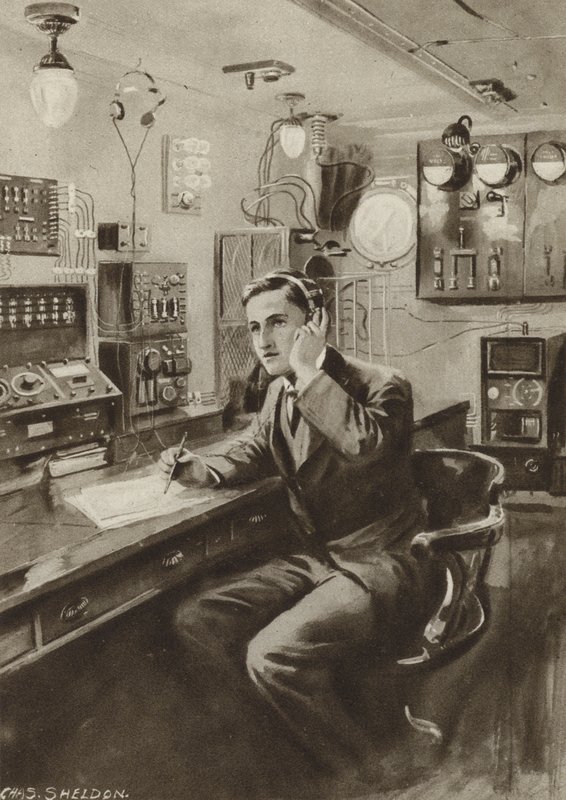 Trådløs operatør av after Charles Mills Sheldon