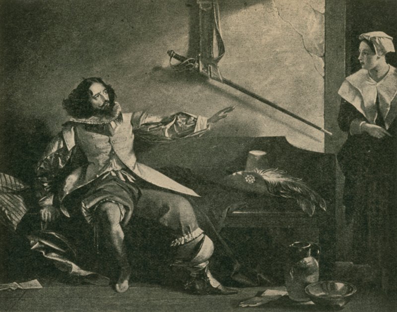 Charles Dickens som kaptein Bobadil, i Every Man In His Humor av after Charles Robert Leslie