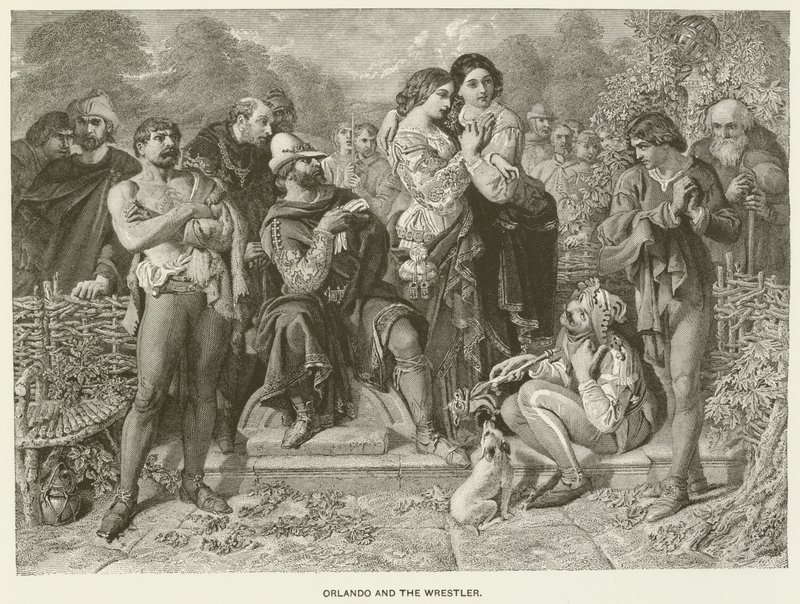 Orlando og bryteren av after Daniel Maclise