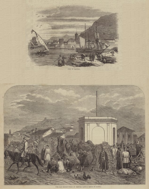 Skisser av Kertch av after Denis Auguste Marie Raffet