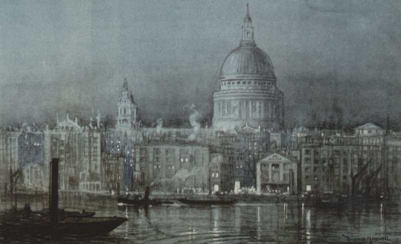 St Pauls fra elven av after Donald Maxwell
