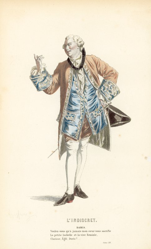 LIndiskret, Damis av after Edmond A.F. Geffroy