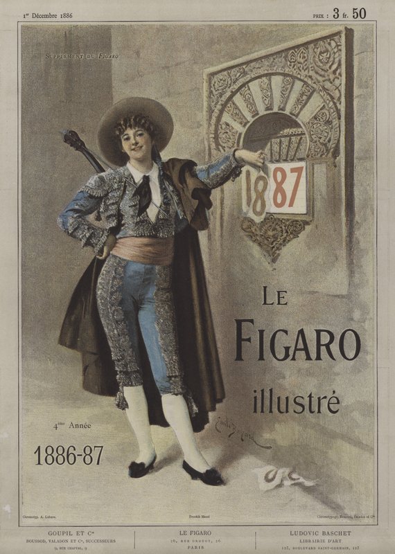 Forside av Le Figaro Illustre, 1. desember 1886 av after Emile Antoine Bayard