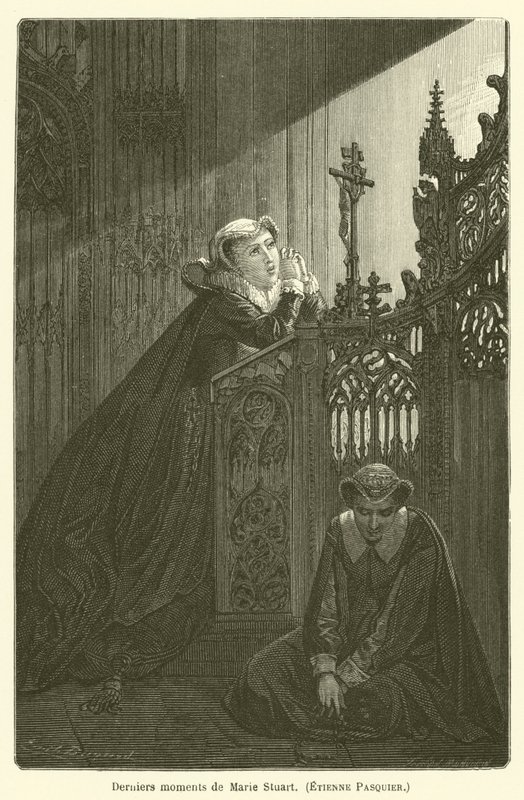 Siste øyeblikk av Marie Stuart, Etienne Pasquier av after Emile Antoine Bayard