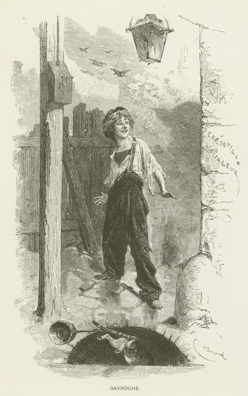 Newsboy av after Emile Antoine Bayard