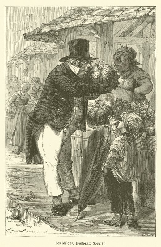Les Melons, Frederic Soulie av after Emile Antoine Bayard