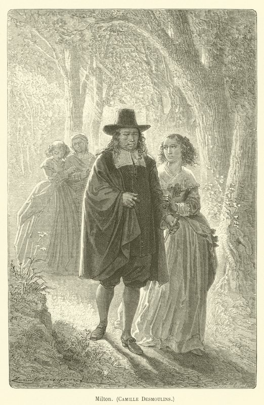 Milton, Camille Desmoulins av after Emile Antoine Bayard