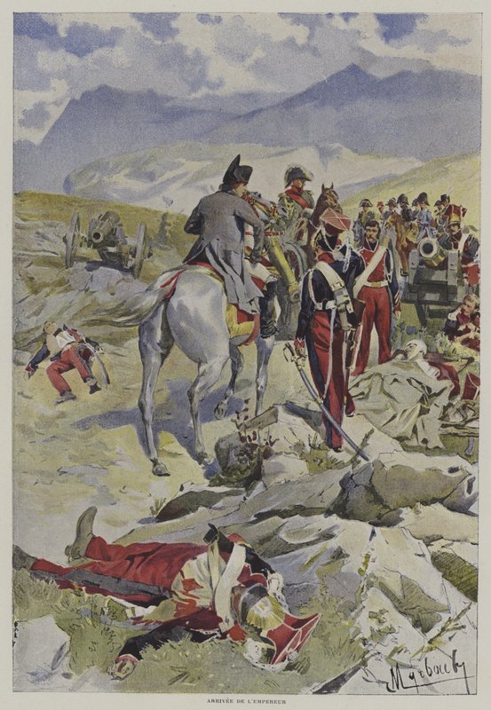 Keiserens ankomst av after Felicien baron de Myrbach Rheinfeld
