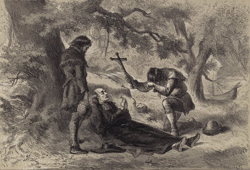 Far Marquettes død av after Felix Octavius Carr Darley