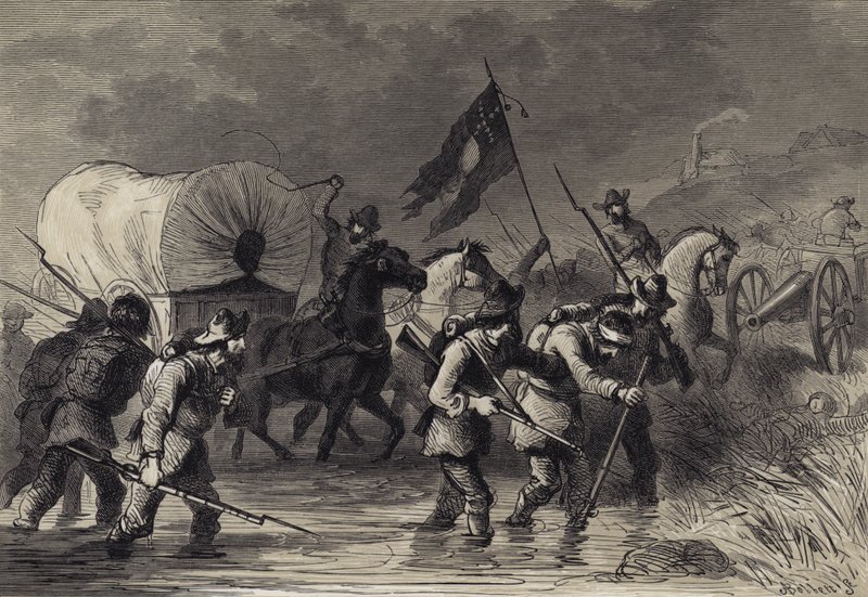 Lees Retreat etter slaget ved Gettysburg av after Felix Octavius Carr Darley