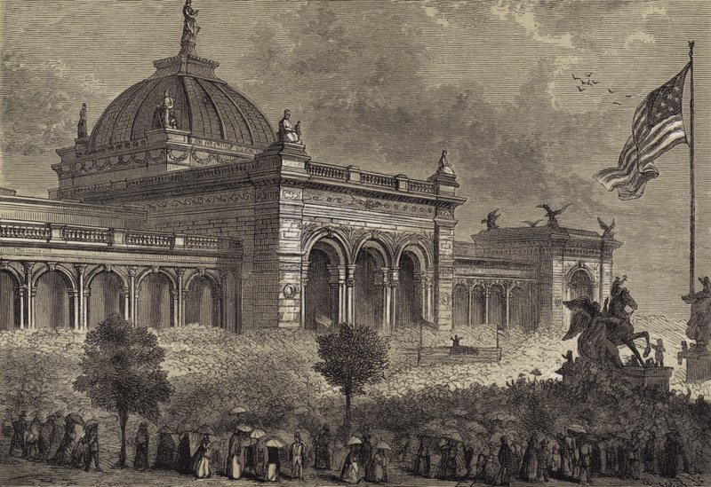 Åpning av hundreårsutstillingen, 10. mai 1876 av after Felix Octavius Carr Darley