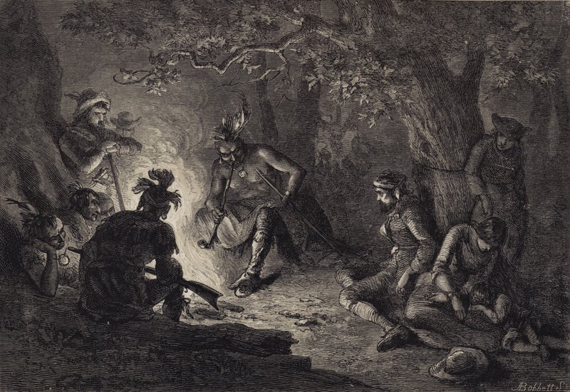 Fanger fra Wyoming Valley av after Felix Octavius Carr Darley
