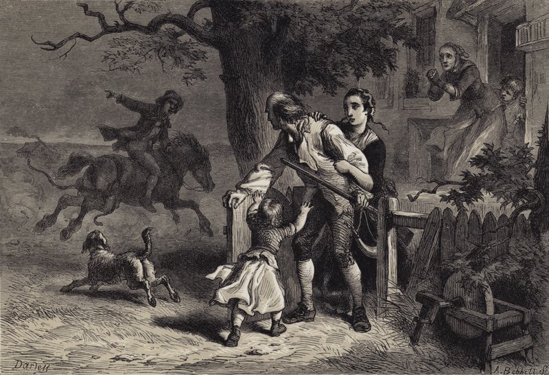 Oppfordringen til våpen av after Felix Octavius Carr Darley