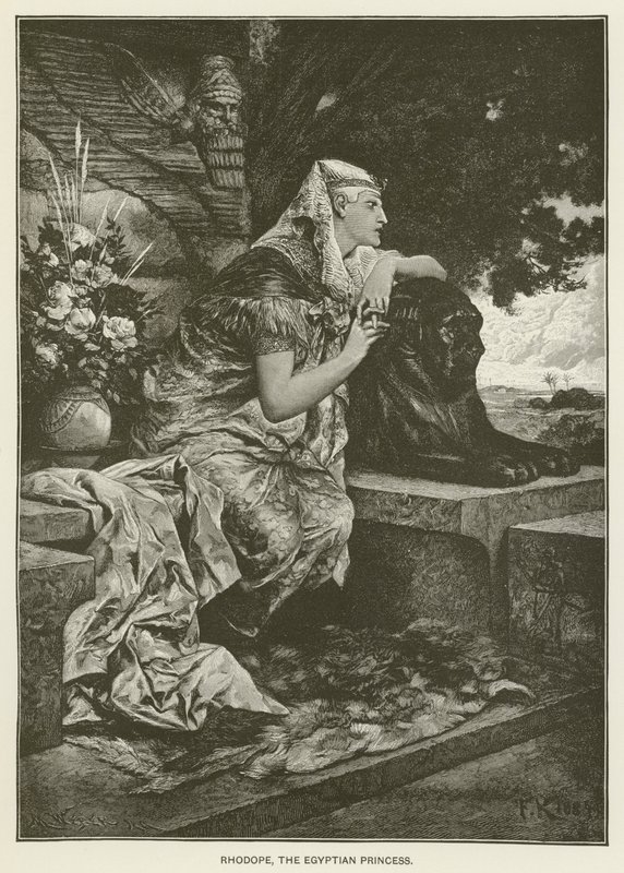 Rhodope, den egyptiske prinsessen av after Ferdinand Keller