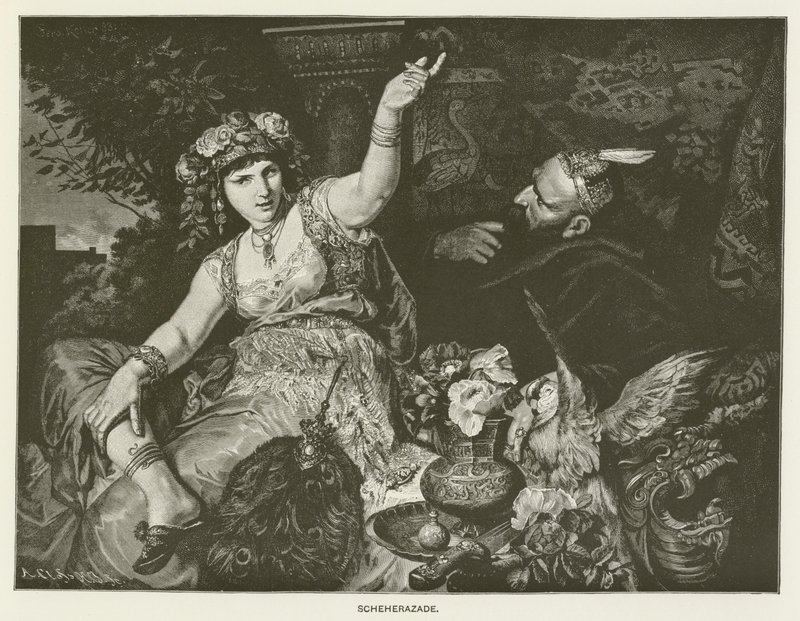 Scheherazade av after Ferdinand Keller