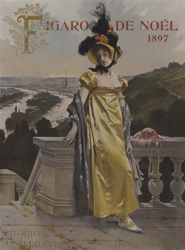 Viendra-t-il? (Kommer han?). Forside av Le Figaro Illustre, desember 1897 av after Francois Flameng