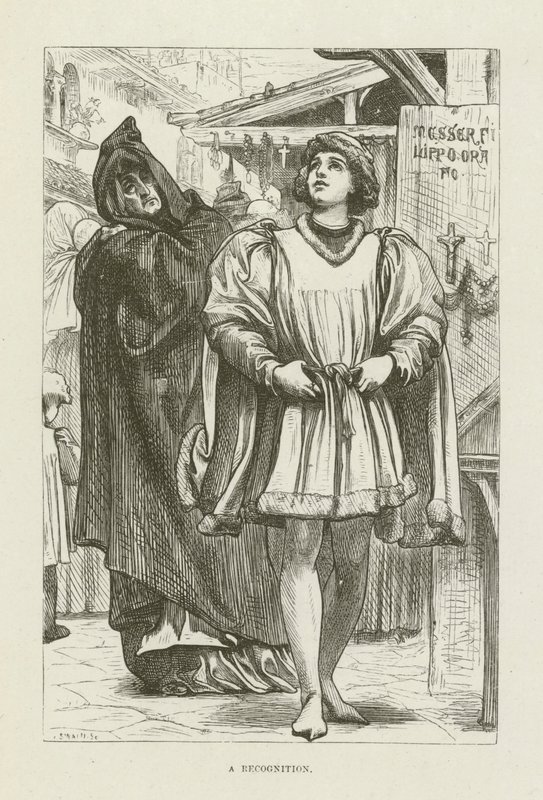 Illustrasjon for Romola av George Eliot av after Frederic Leighton