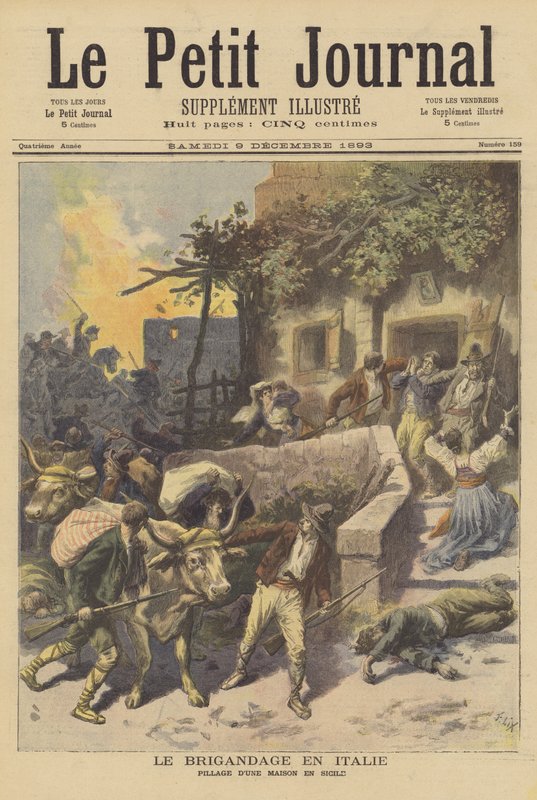Banditteri i Italia av after Frederic Theodore Lix