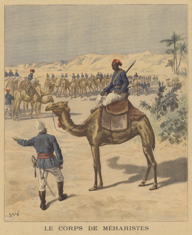 Corps of Meharistes av after Frederic Theodore Lix