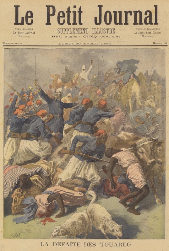 Tuaregenes nederlag av after Frederic Theodore Lix
