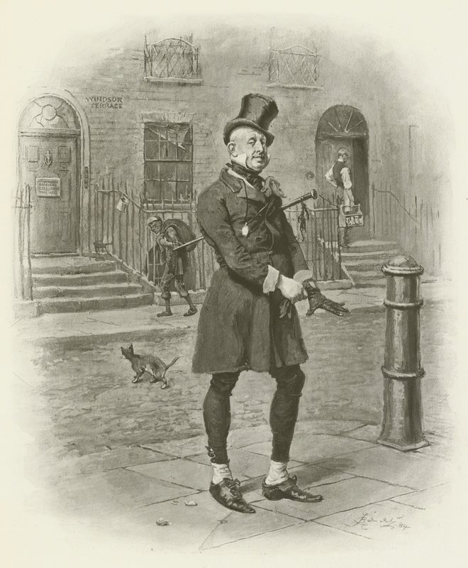 Mr Micawber av after Frederick Barnard