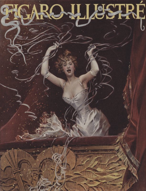 Streamere. Forside av Le Figaro Illustre, mars 1894 av after Frederik Hendrik Kaemmerer