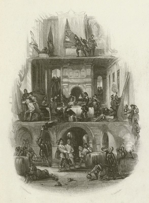 Mange vakre herskapshus ble plyndret og plyndret av after George Cattermole