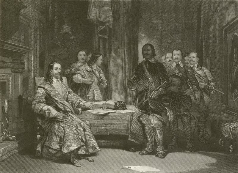 Beslagleggelse av kongen på Holdenby av after George Cattermole