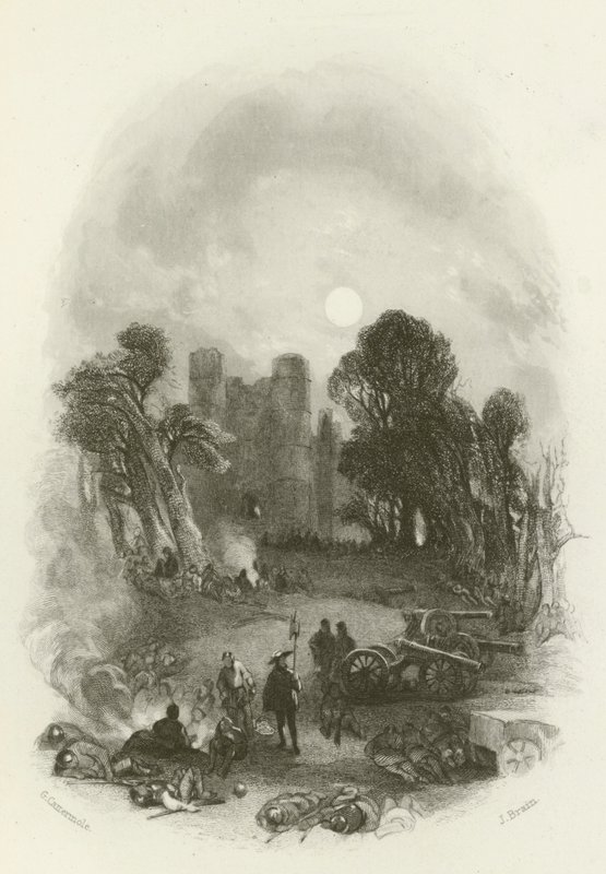 Kings Camp, før Donnington Castle av after George Cattermole