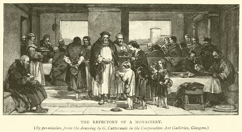 Refekturen til et kloster av after George Cattermole