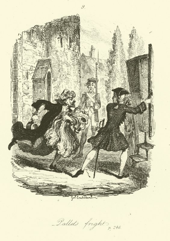 Illustrasjon for Peregrine Pickle av Tobias Smollett av after George Cruikshank