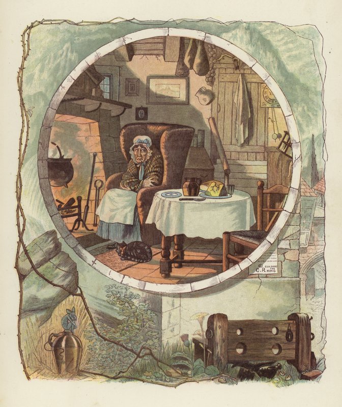 Illustrasjon for Tam OShanter av Robert Burns av after George Cruikshank