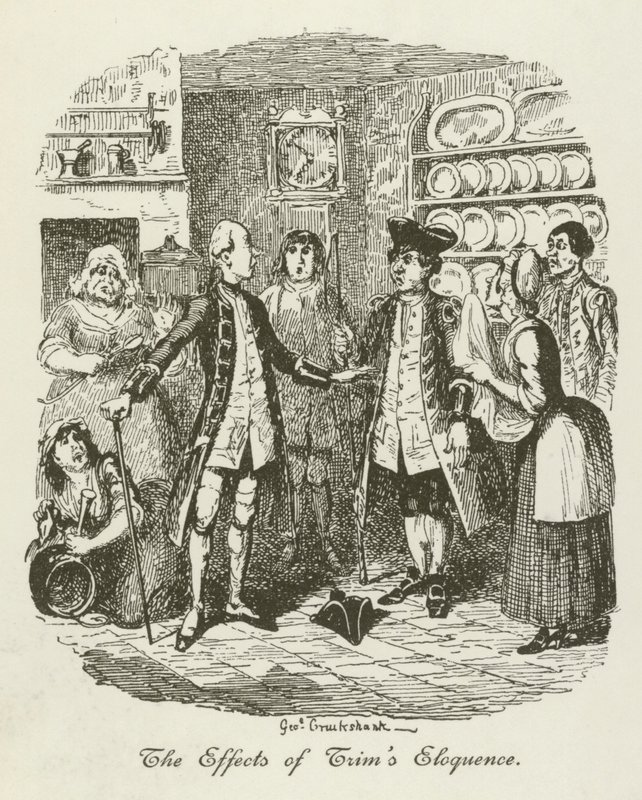 Illustrasjon for Tristram Shandy av after George Cruikshank