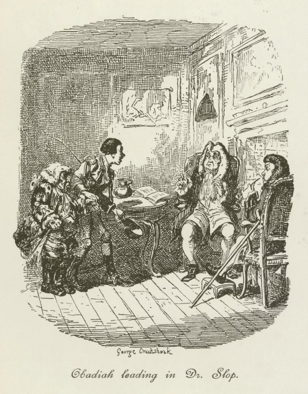 Illustrasjon for Tristram Shandy av after George Cruikshank