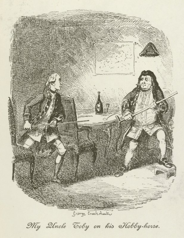 Illustrasjon for Tristram Shandy av after George Cruikshank