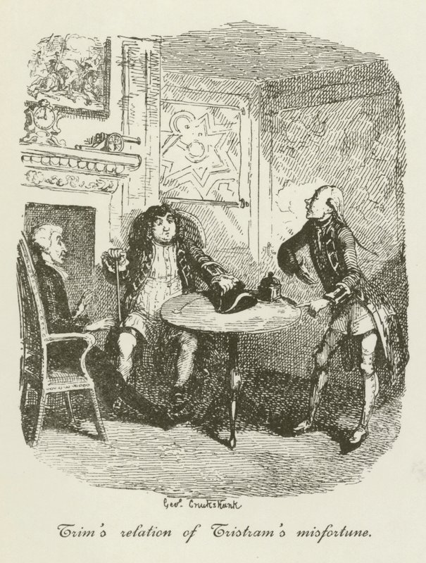 Illustrasjon for Tristram Shandy av after George Cruikshank