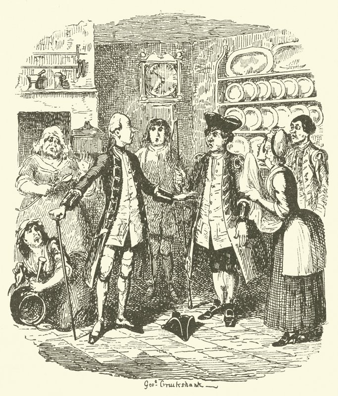Illustrasjon for Tristram Shandy av after George Cruikshank