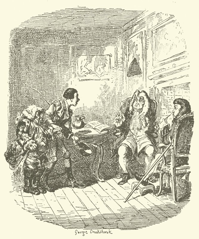 Illustrasjon for Tristram Shandy av after George Cruikshank