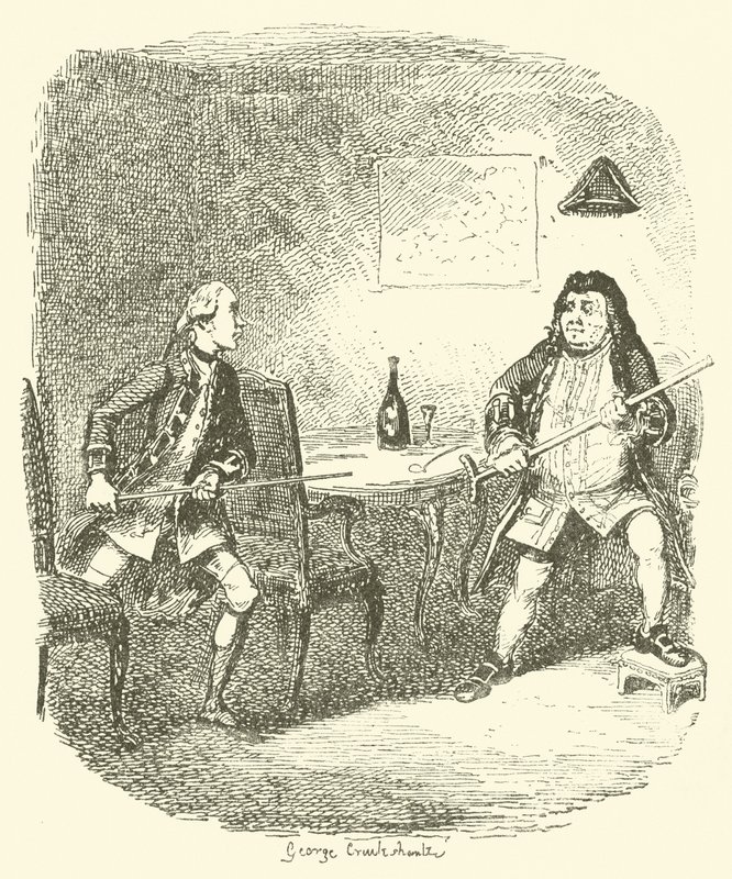 Illustrasjon for Tristram Shandy av after George Cruikshank