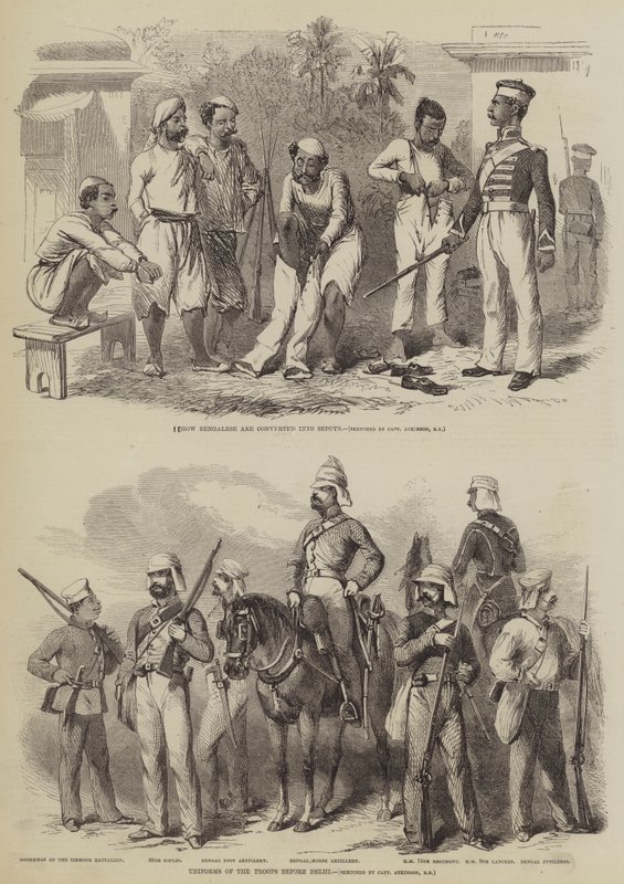 Opprøret i India av after George Francklin Atkinson