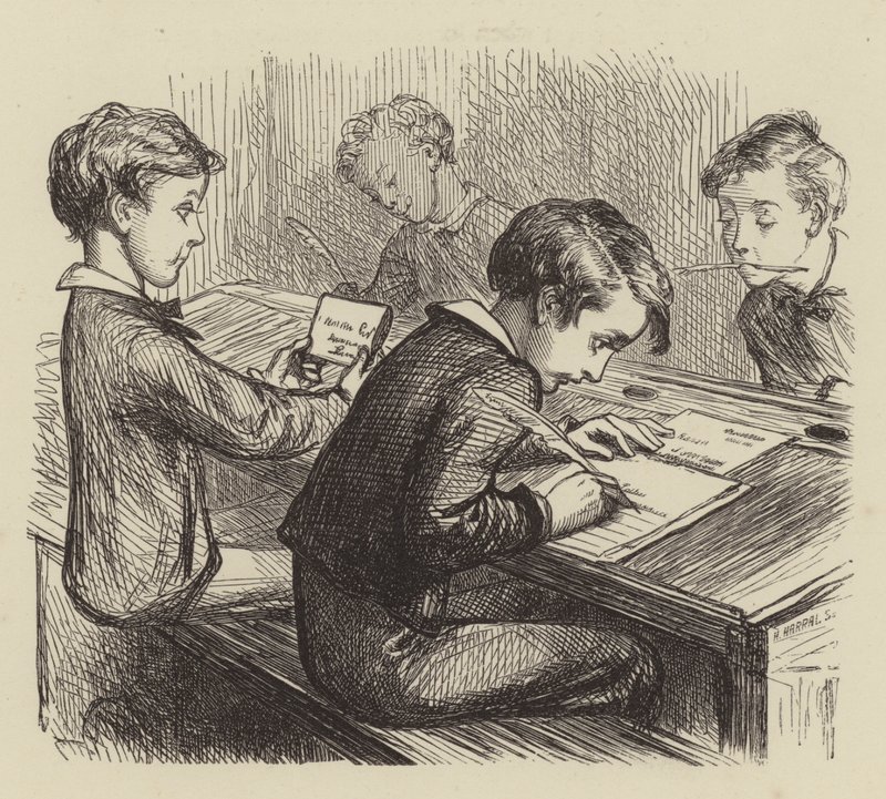 Brevet Hjem av after George Housman Thomas
