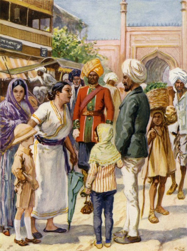 I en indisk basar av after Gordon Frederick Browne