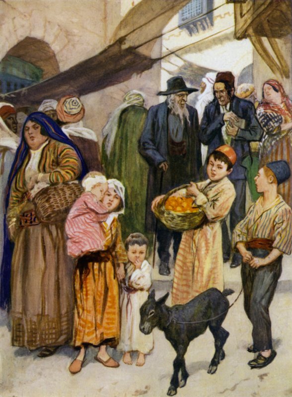 Lille jødiske folk av after Gordon Frederick Browne