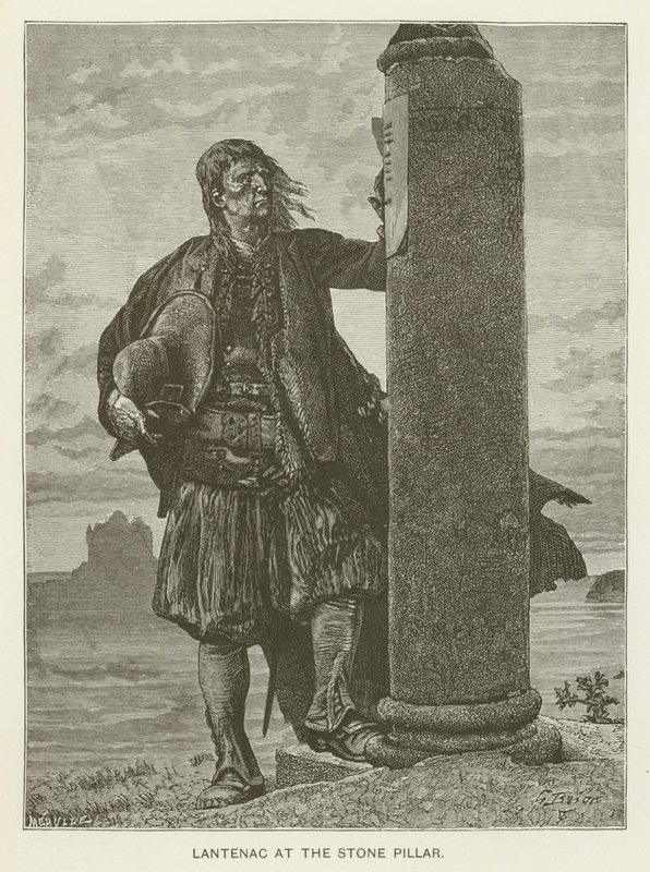 Lantenac ved steinsøylen av after Gustave Brion