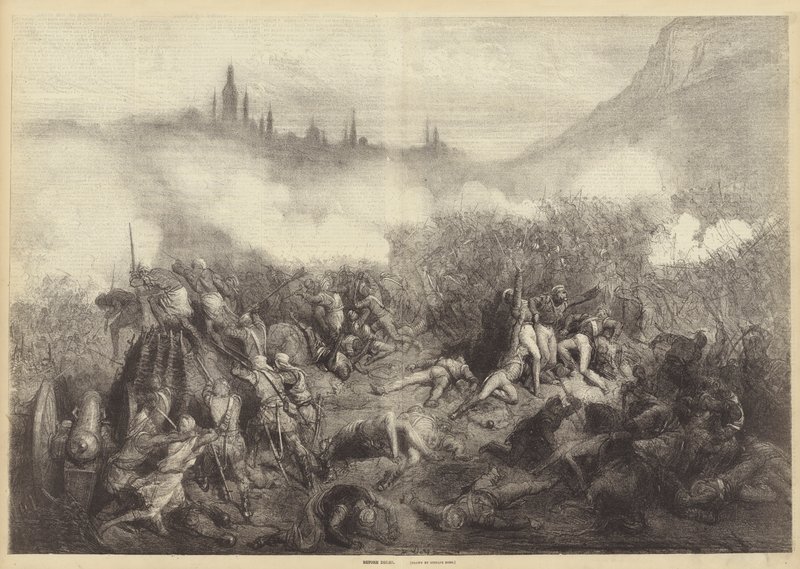 Før Delhi av Gustave after Dore