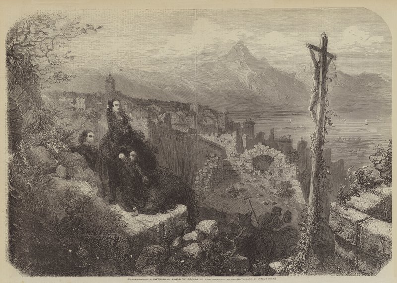 Fuentarabia, et favorittsted for keiserinne Eugenie av Gustave after Dore