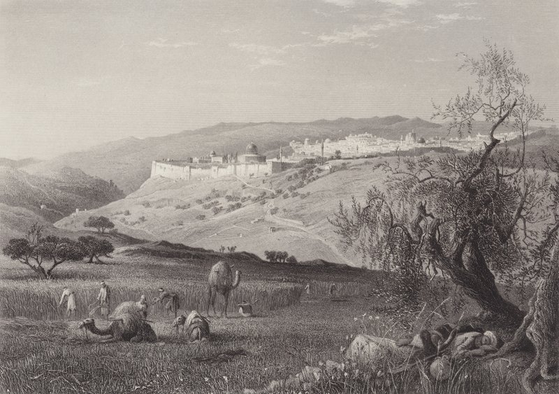 Byen Jerusalem av after Harry Fenn